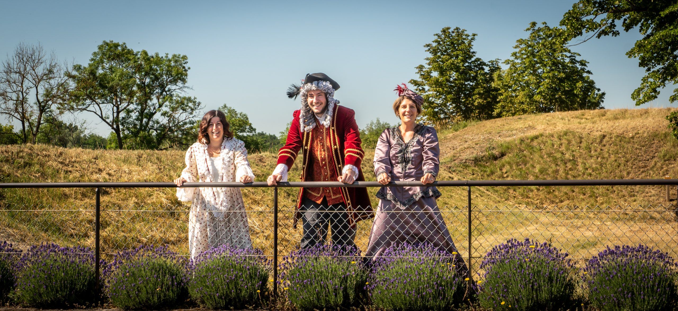 Guides costumés dans les fortifications à Neuf-Brisach