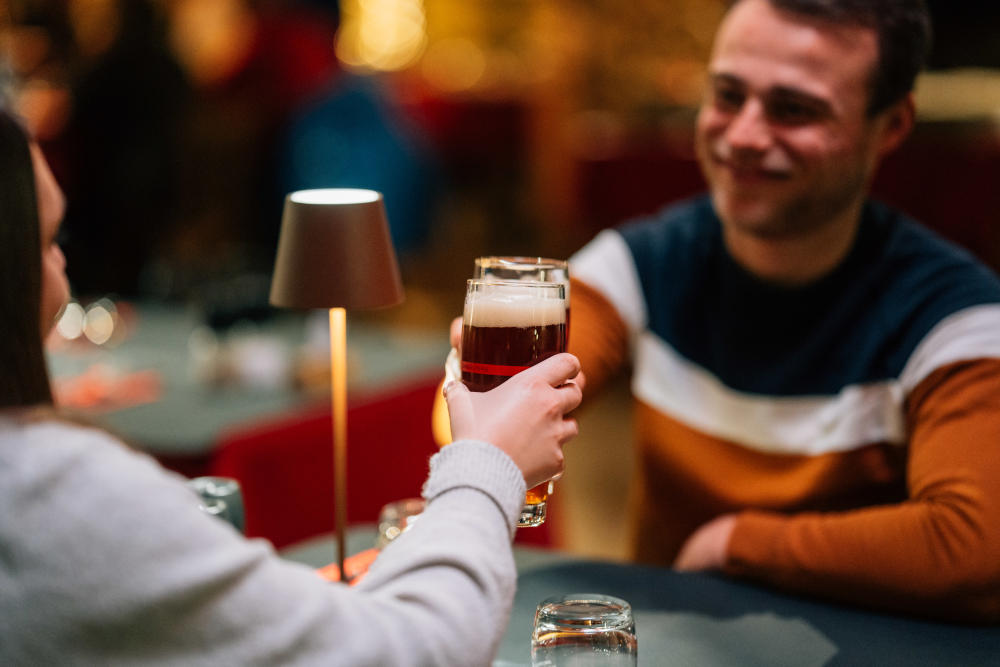 Joël Halbardier - brasseur de la Brasserie artisanale St Alphonse, qui sert une bière