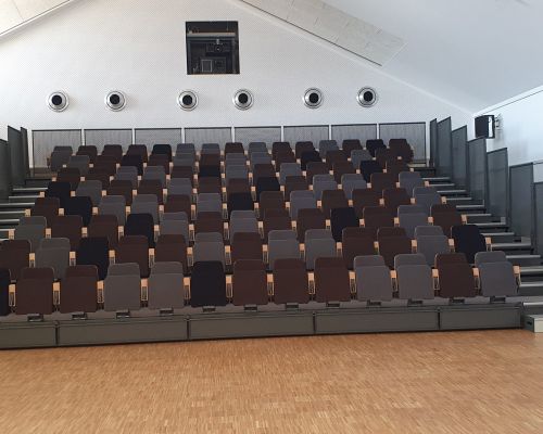 Gradins de la salle Escale Fessenheim
