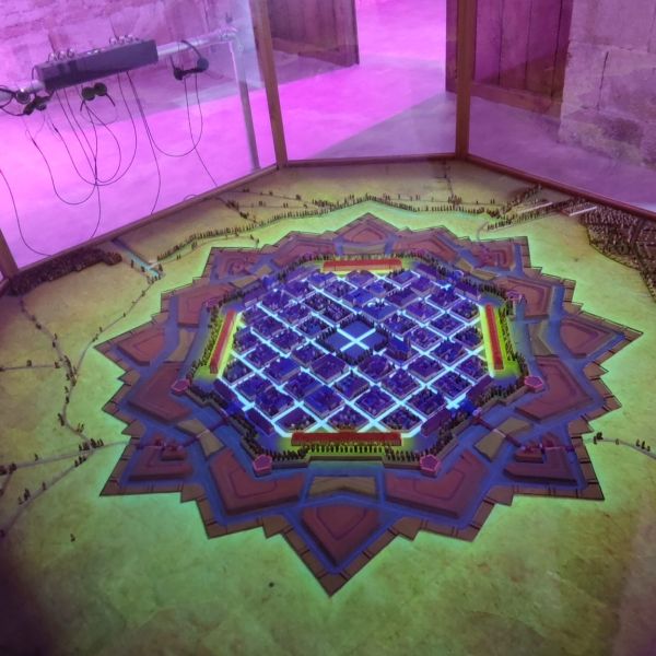 Maquette des fortifications au Musée Vauban de Neuf-Brisach